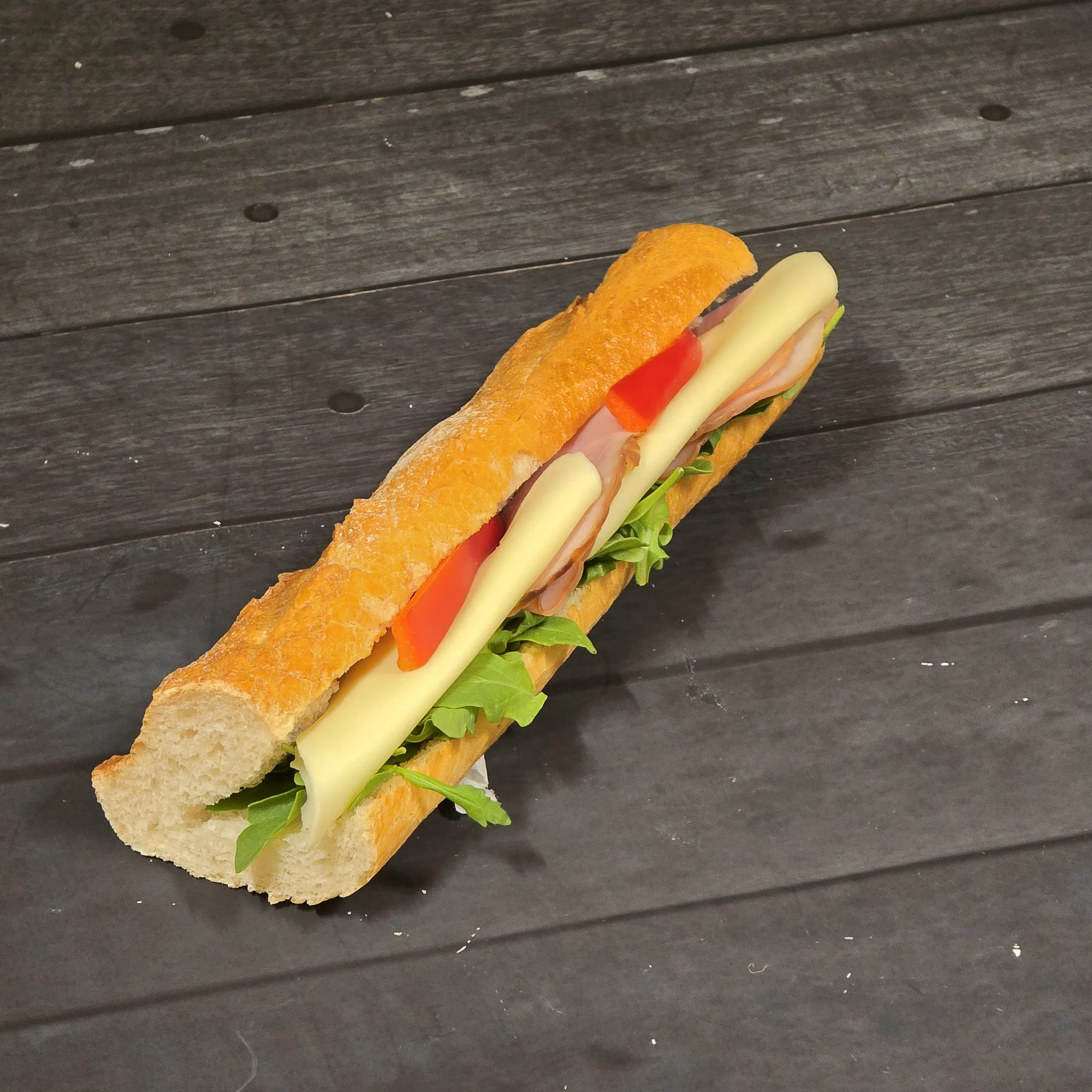 Baguette ost & skinka