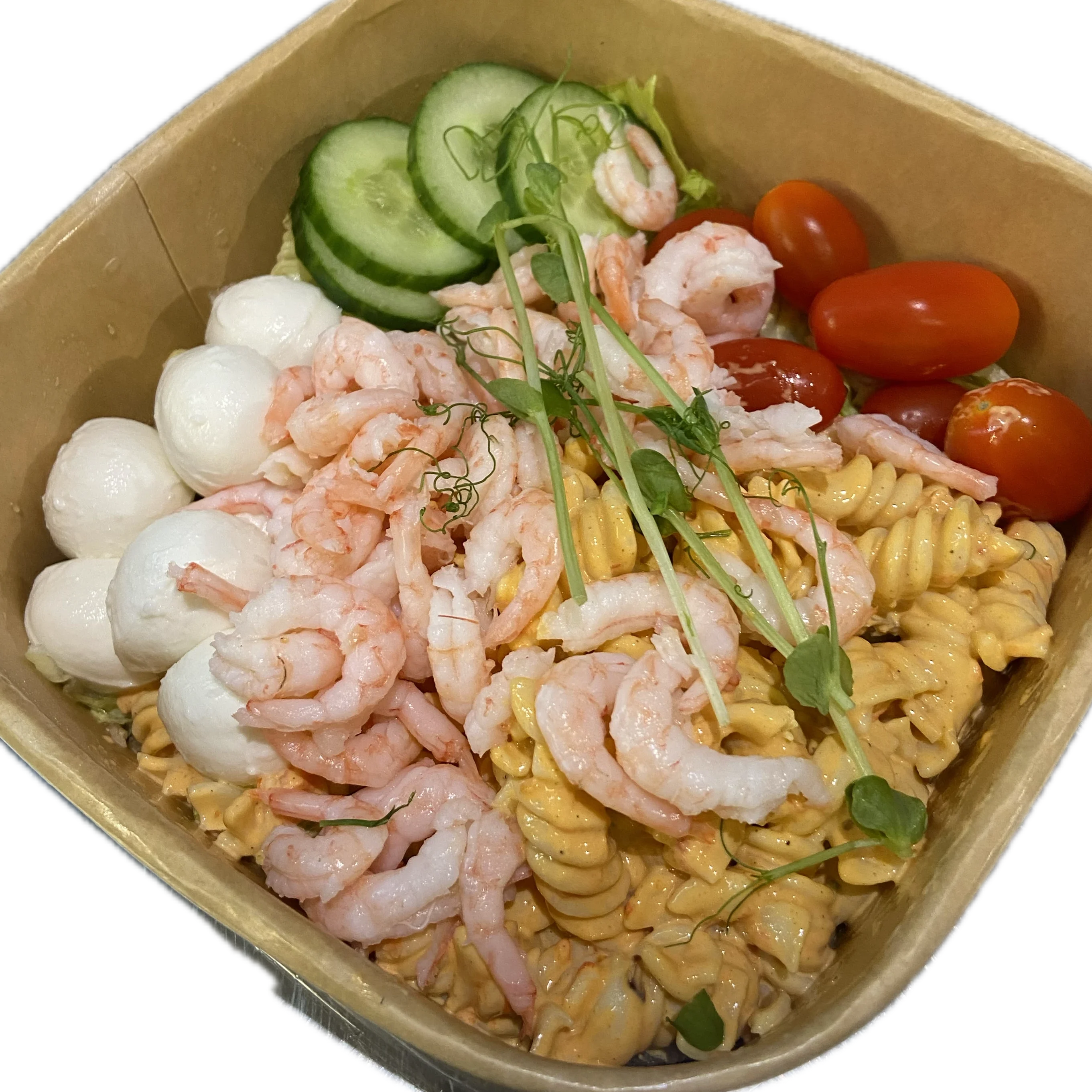 Vår egen räksallad med chilipasta