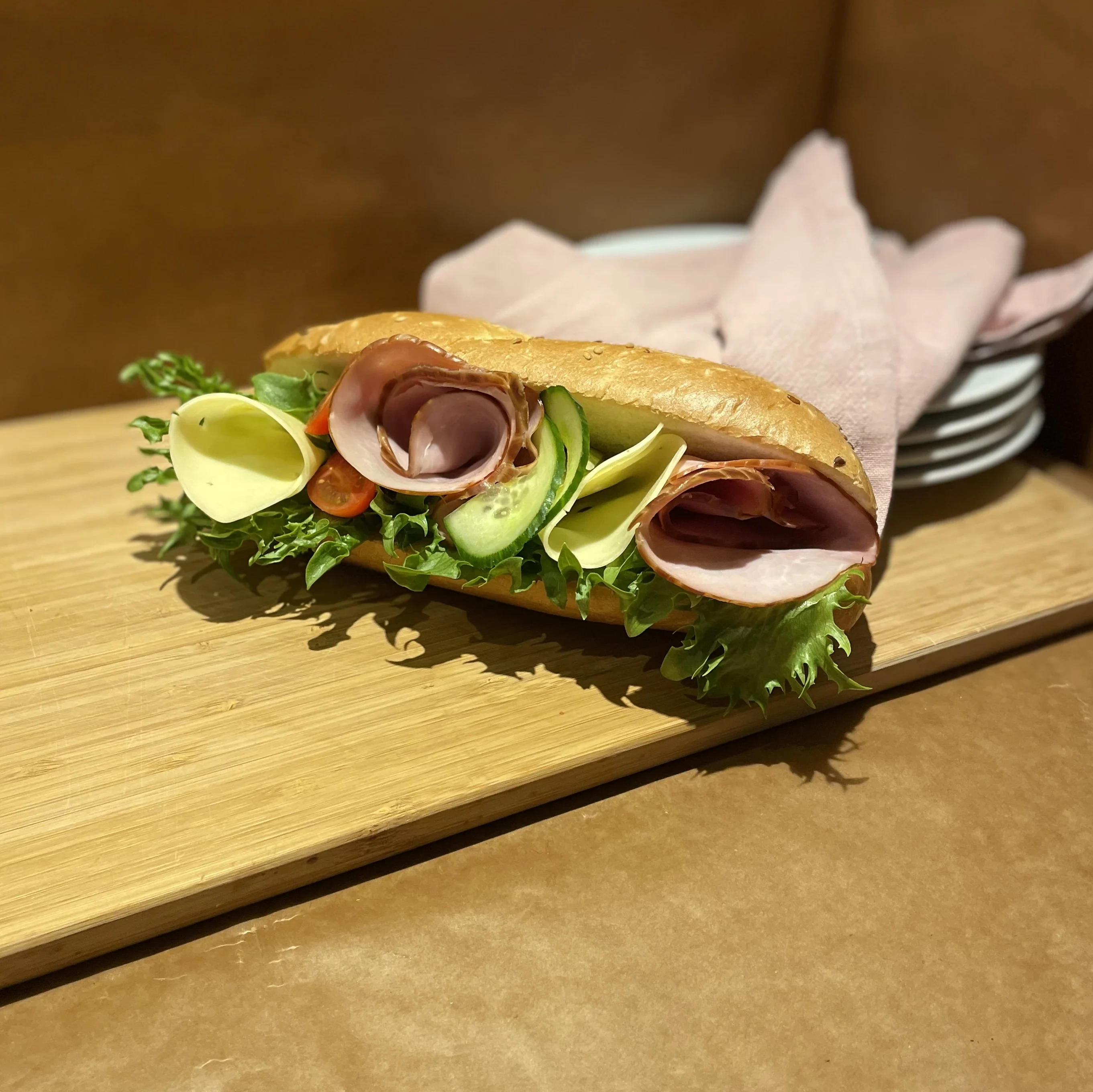 Baguette Ost & Skinka