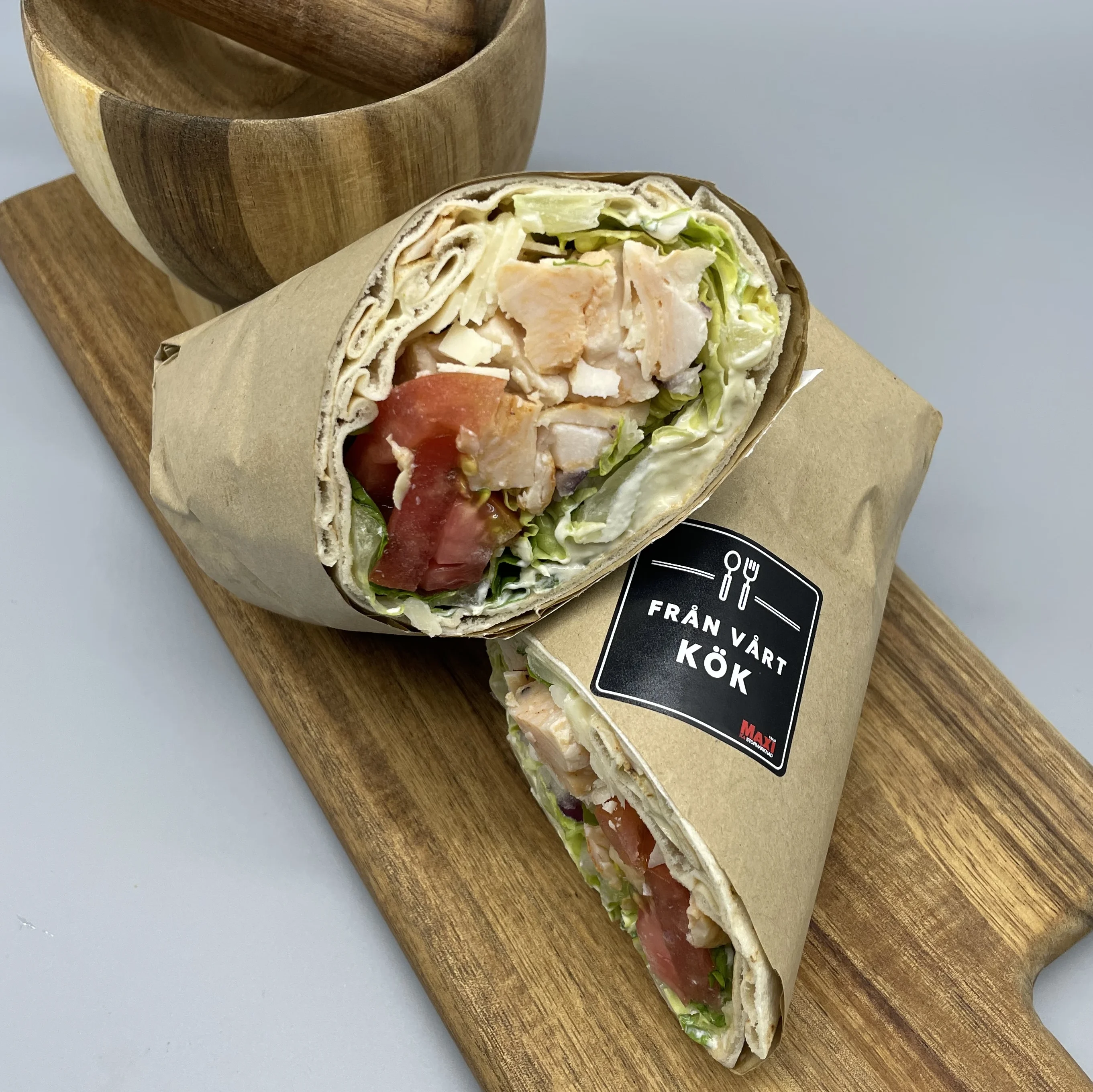 Wrap med caesarkyckling