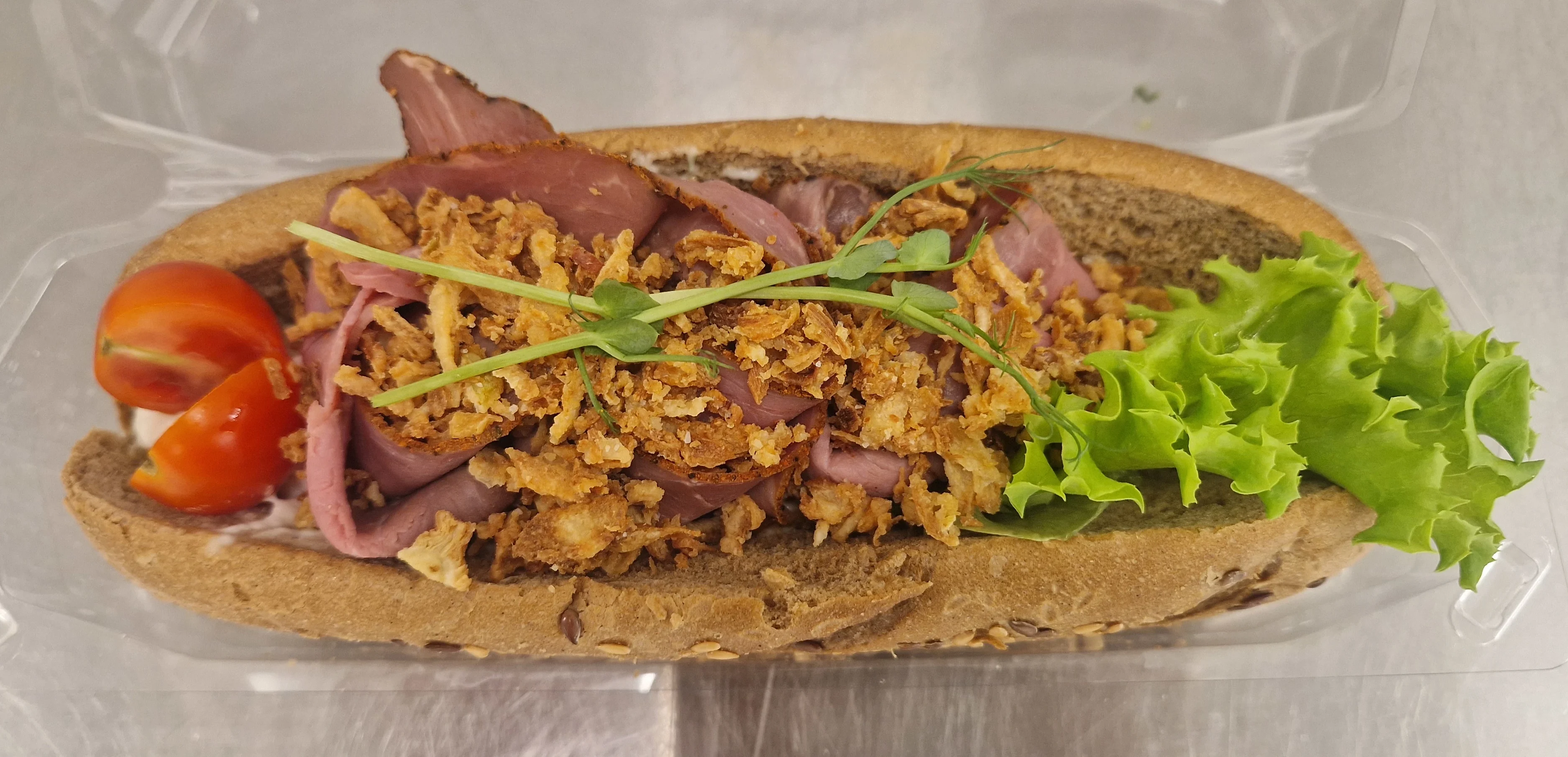 Baguette Rostbiff/Potatissallad