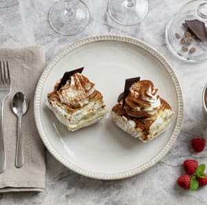 Schwarzwaldbakelse på tallrik