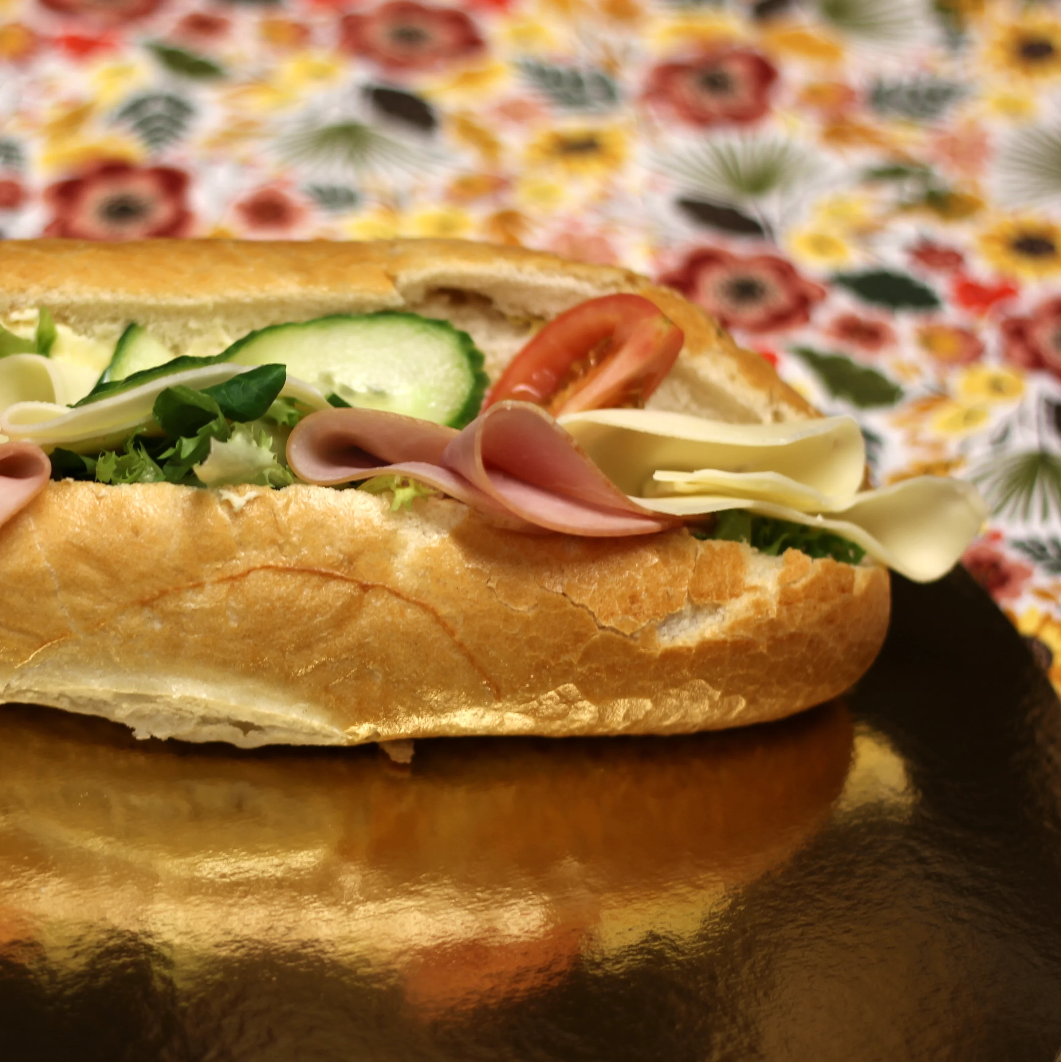 Baguette Ost & Skinka