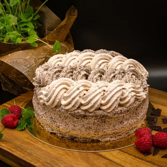 Hallon & chokladtårta