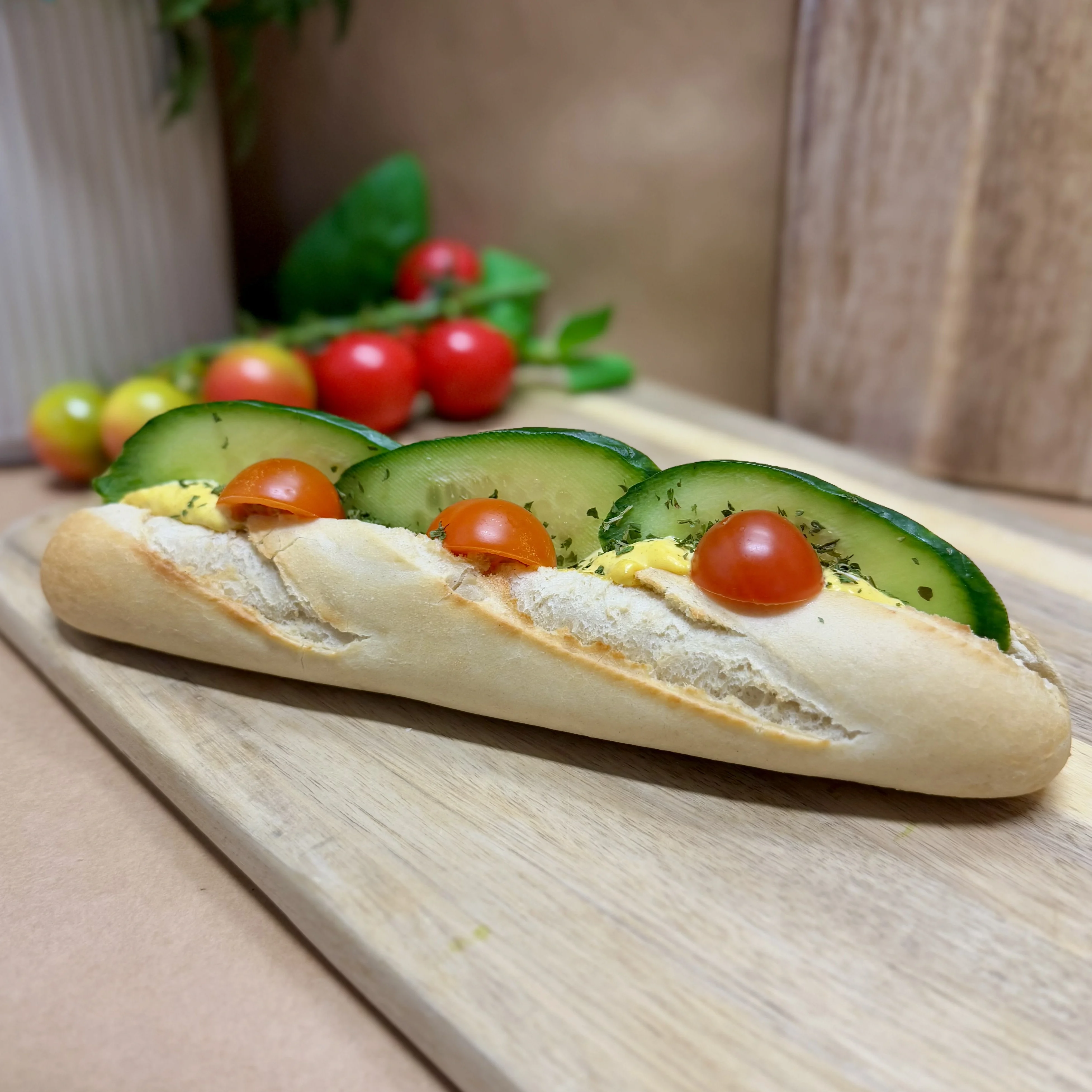 Baguette kyckling & curry
