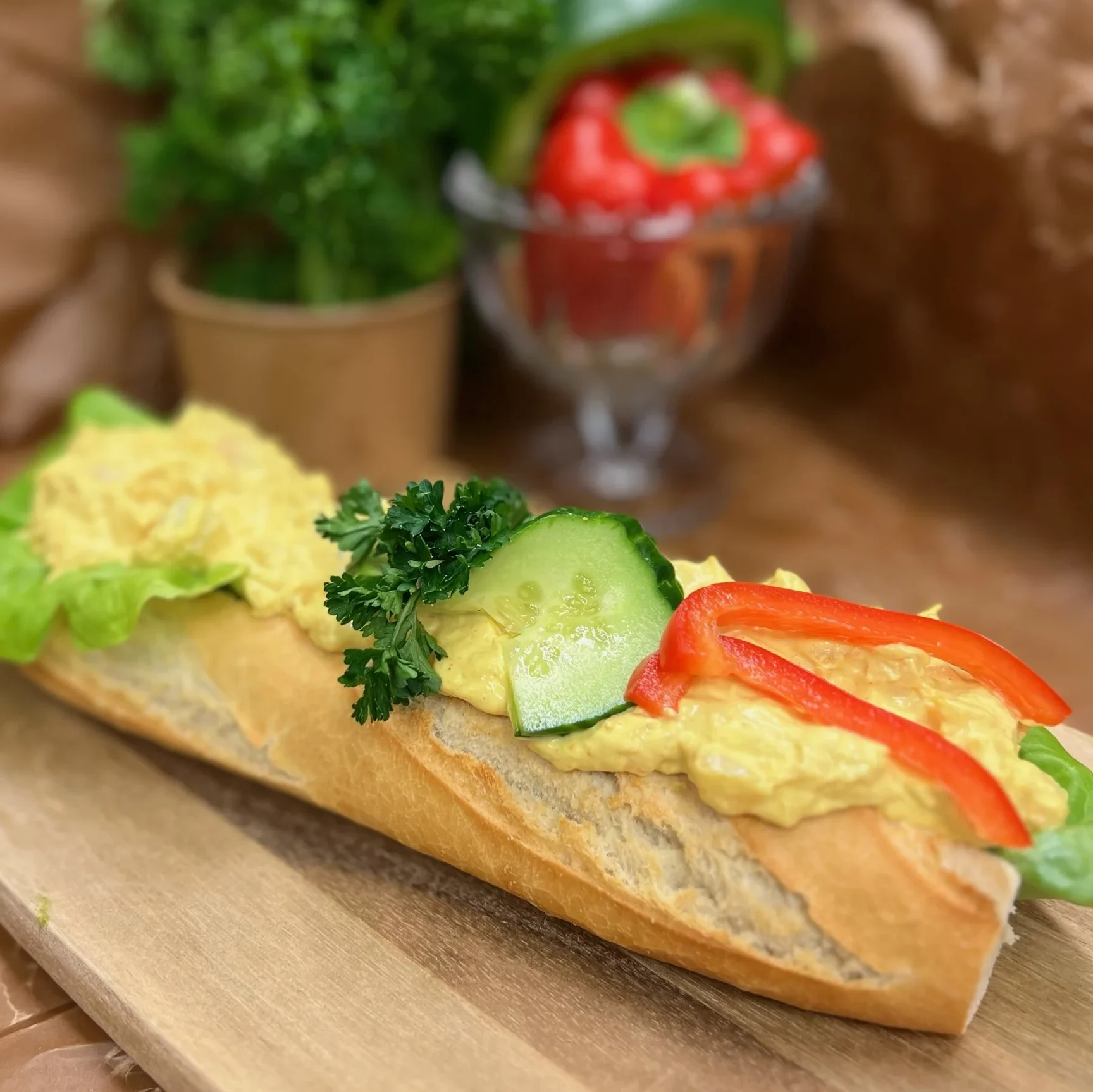 Baguette Kyckling & curry