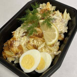 Form med janssons frestelse och ägg