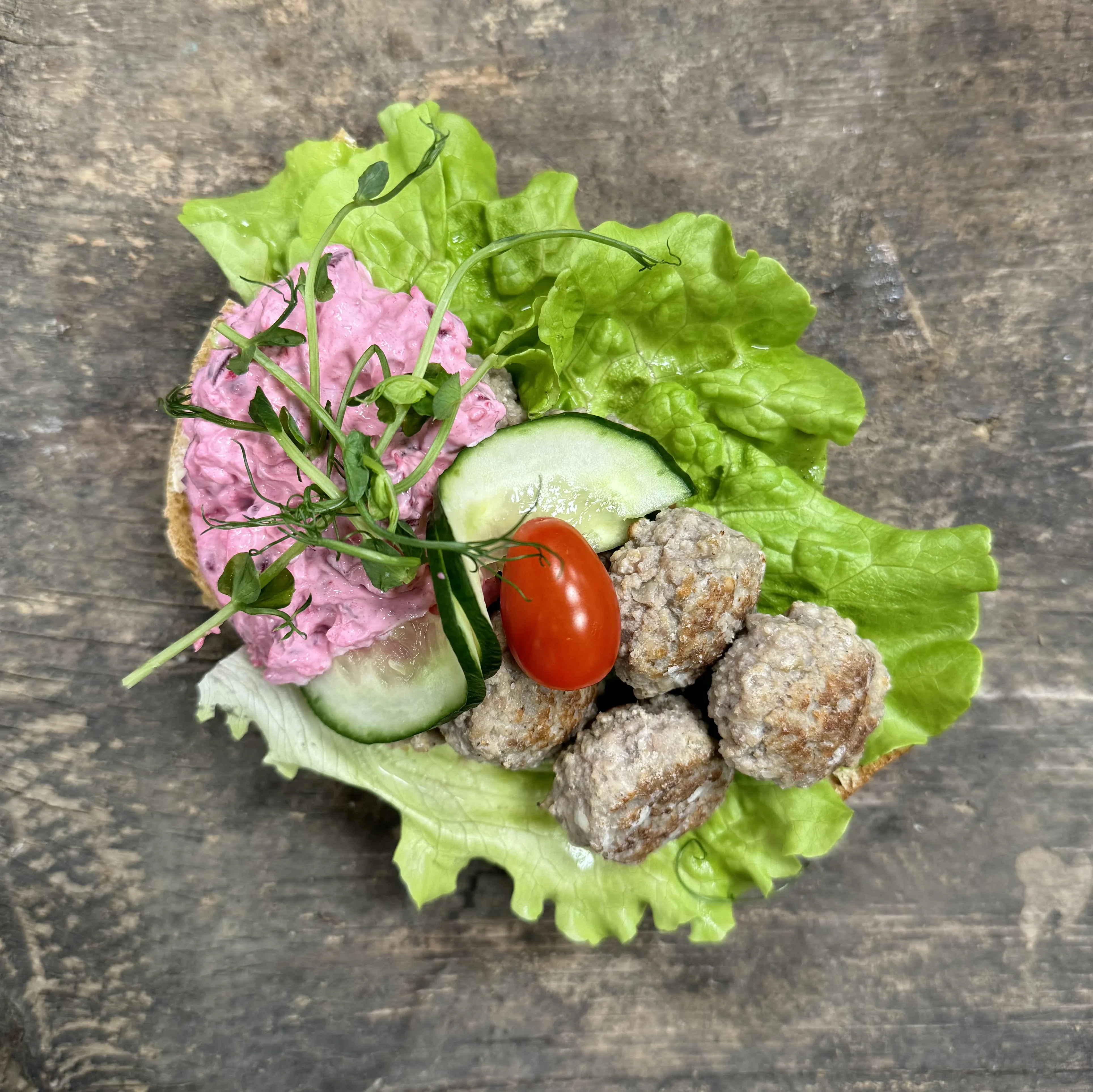 Köttbullesmörgås