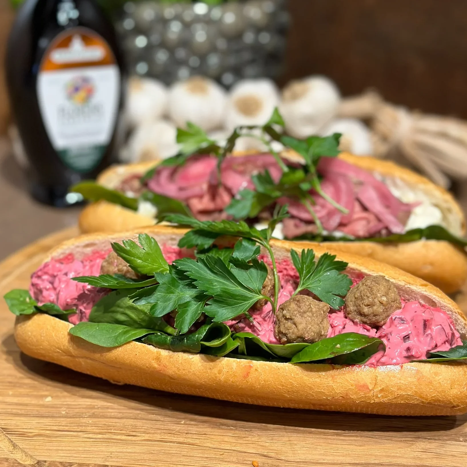 Köttbullebaguette