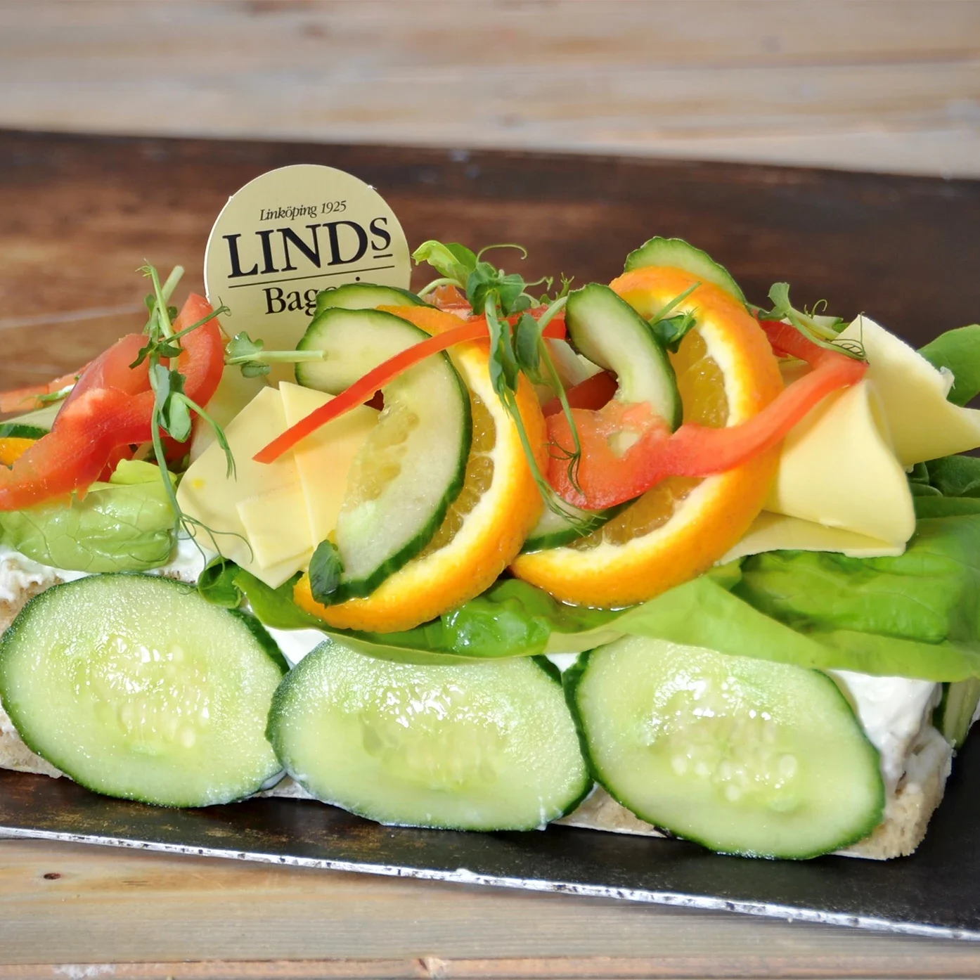 Vegansk smörgåstårta 3 bit