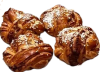 Kanelbulle med pärlsocker och mandel