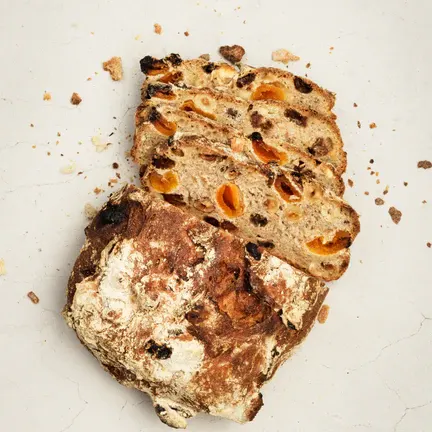 Aprikos hasselnöt Gateau