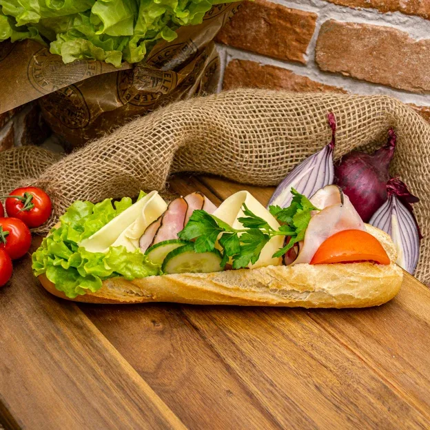 Ost & skinkbaguette