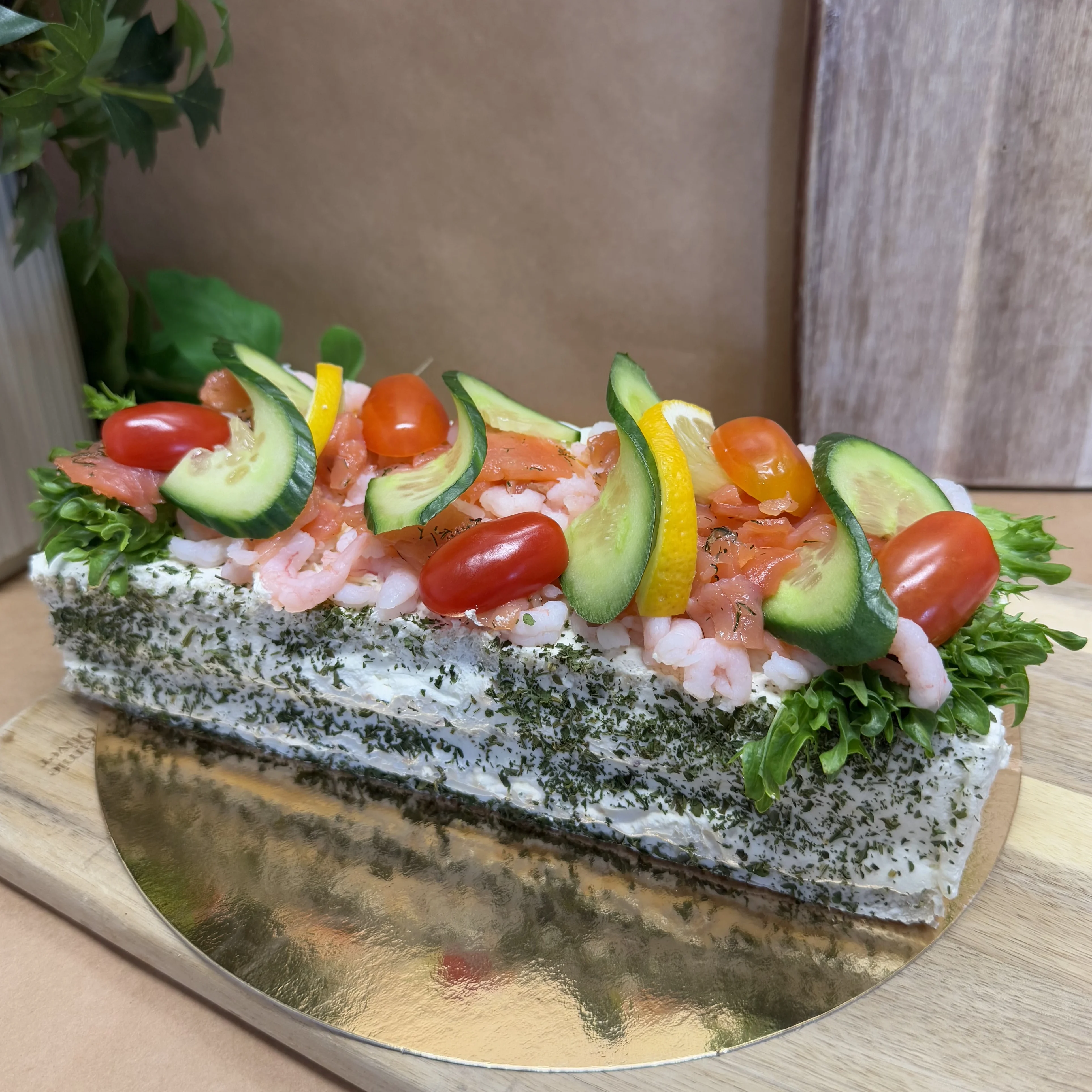 Kökets skagen lax&räk stubbe(går att få m. glutenfritt bröd)
