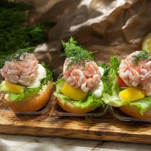 Räksmörgås, räkmacka, räkor, bröd