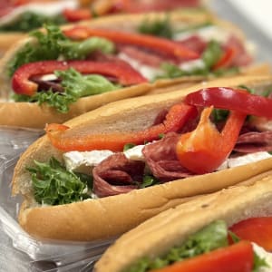 Salami/Brie Baguette med protein fyllning salami