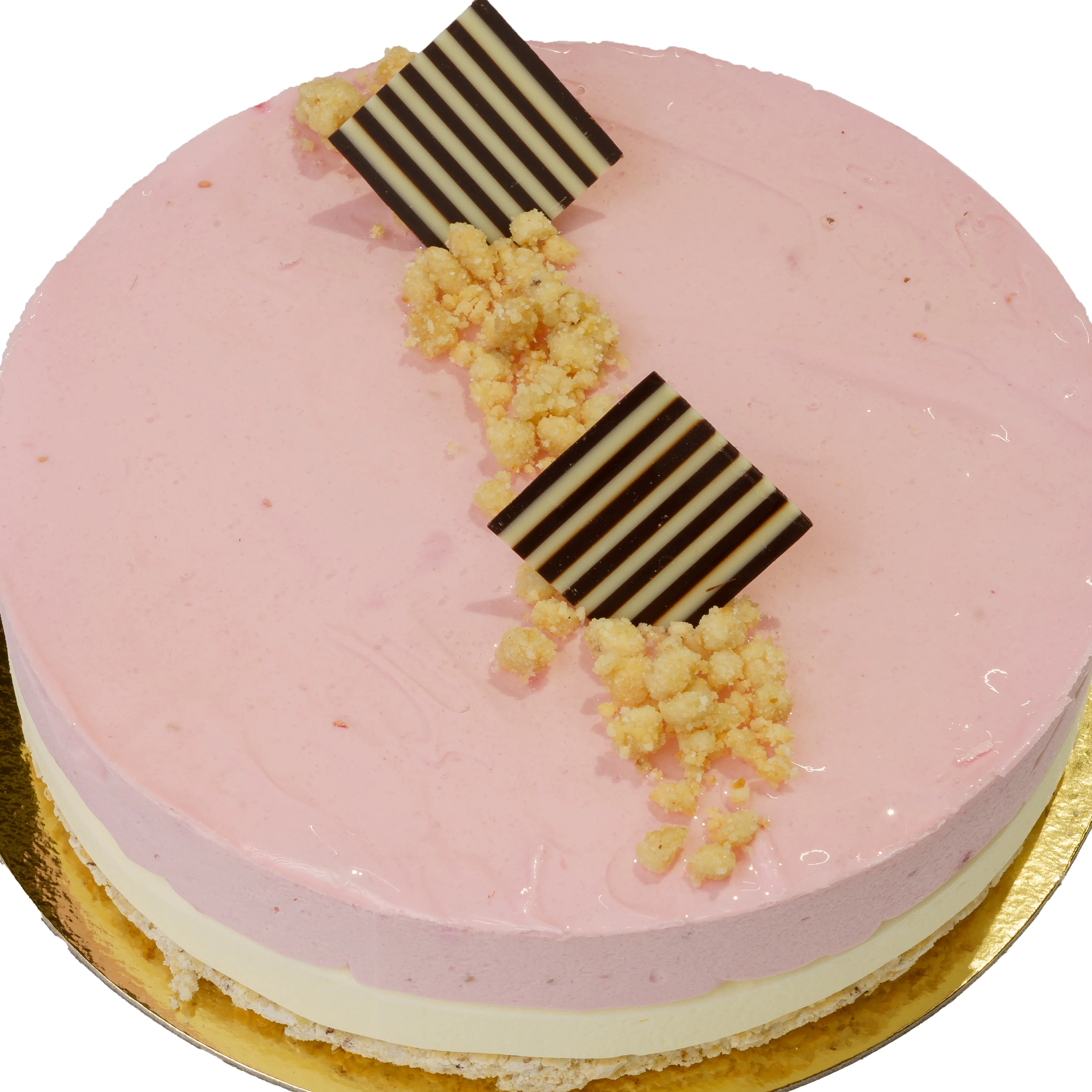 Hallon & citronmousse tårta