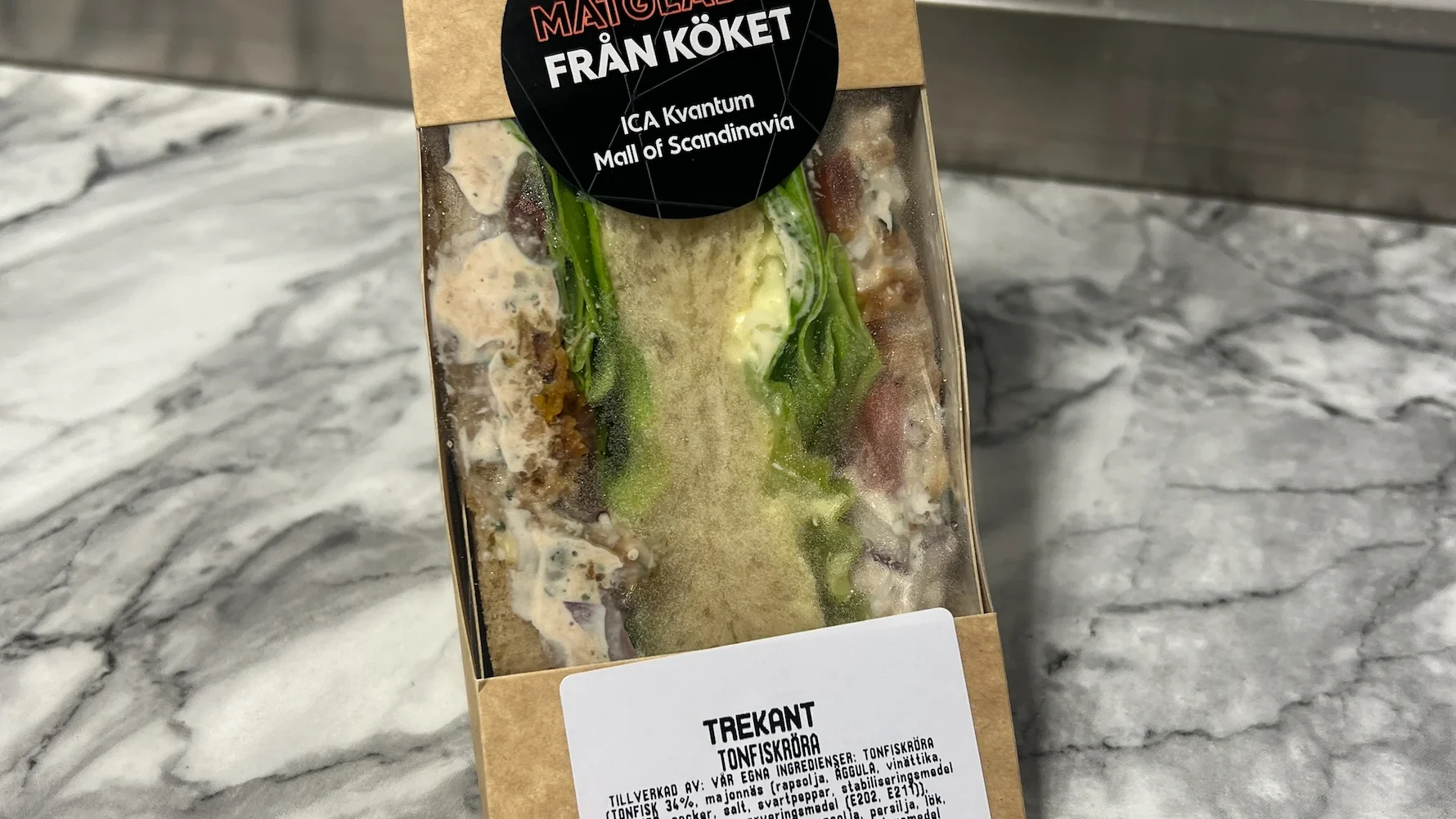 Trekantsmacka med Tonfiskröra