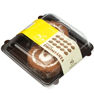 Drömtårta med plastförpackning