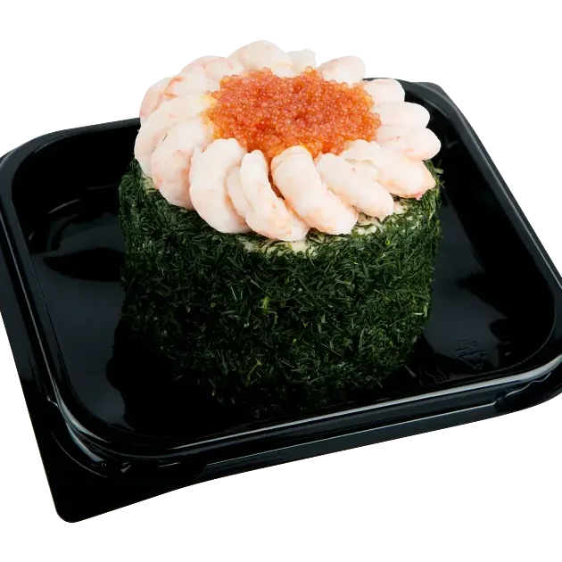 Smarrig minibakelse med handskalade räkor.