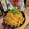Pastasallad gjord i vårat egna kök.