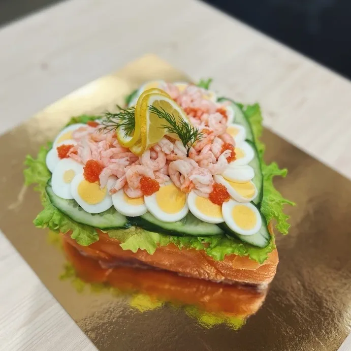 Smörgåstårte hjärta