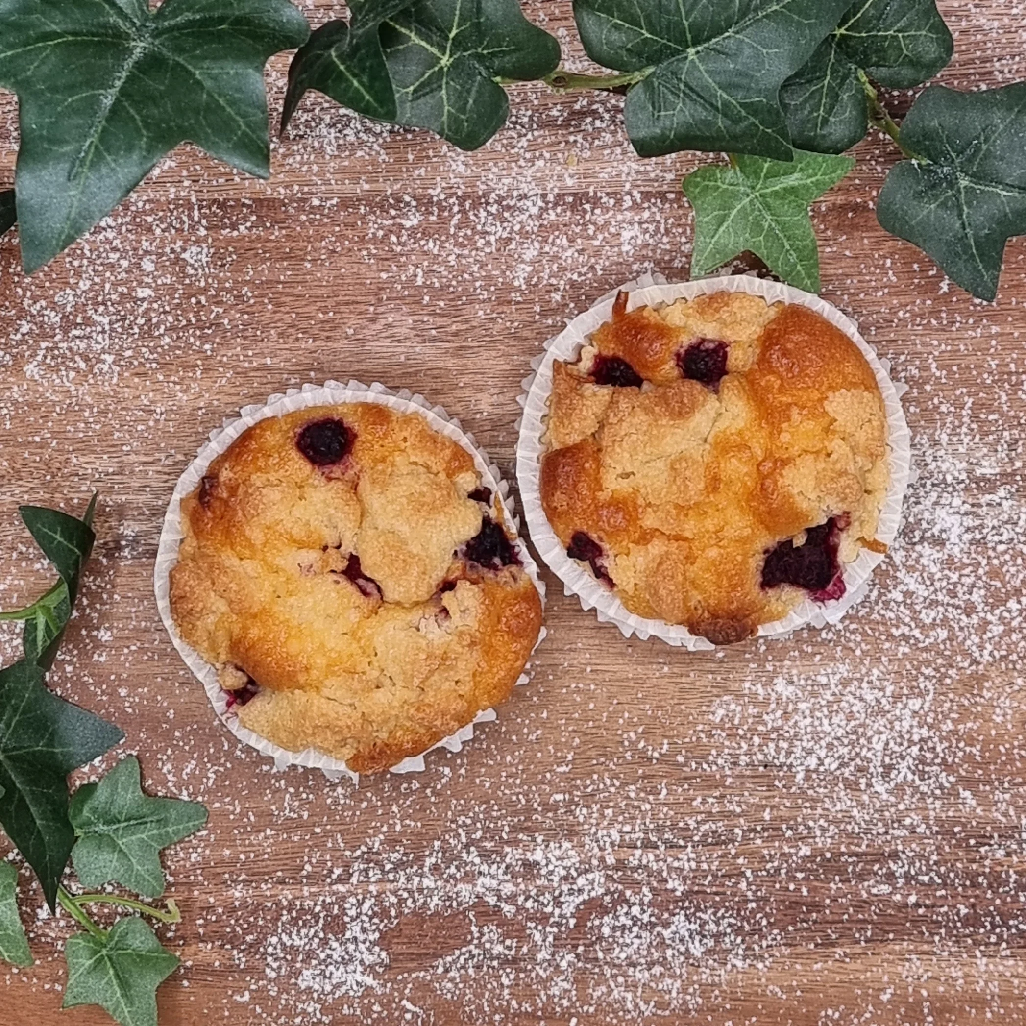 Hallonmuffins 2-p