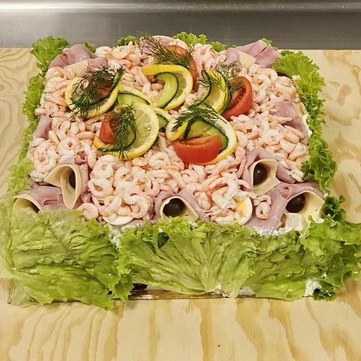 Smörgåstårta Skinka/Räkor