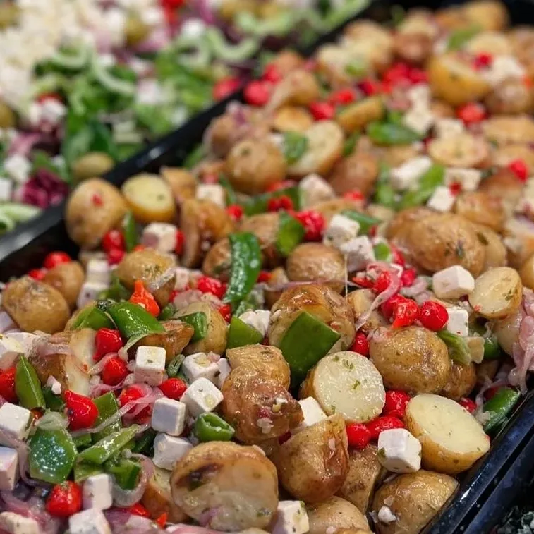 Potatis med fetaost, sweetdrops och sockerärtor