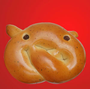 Lussekatt utan saffran, med russin