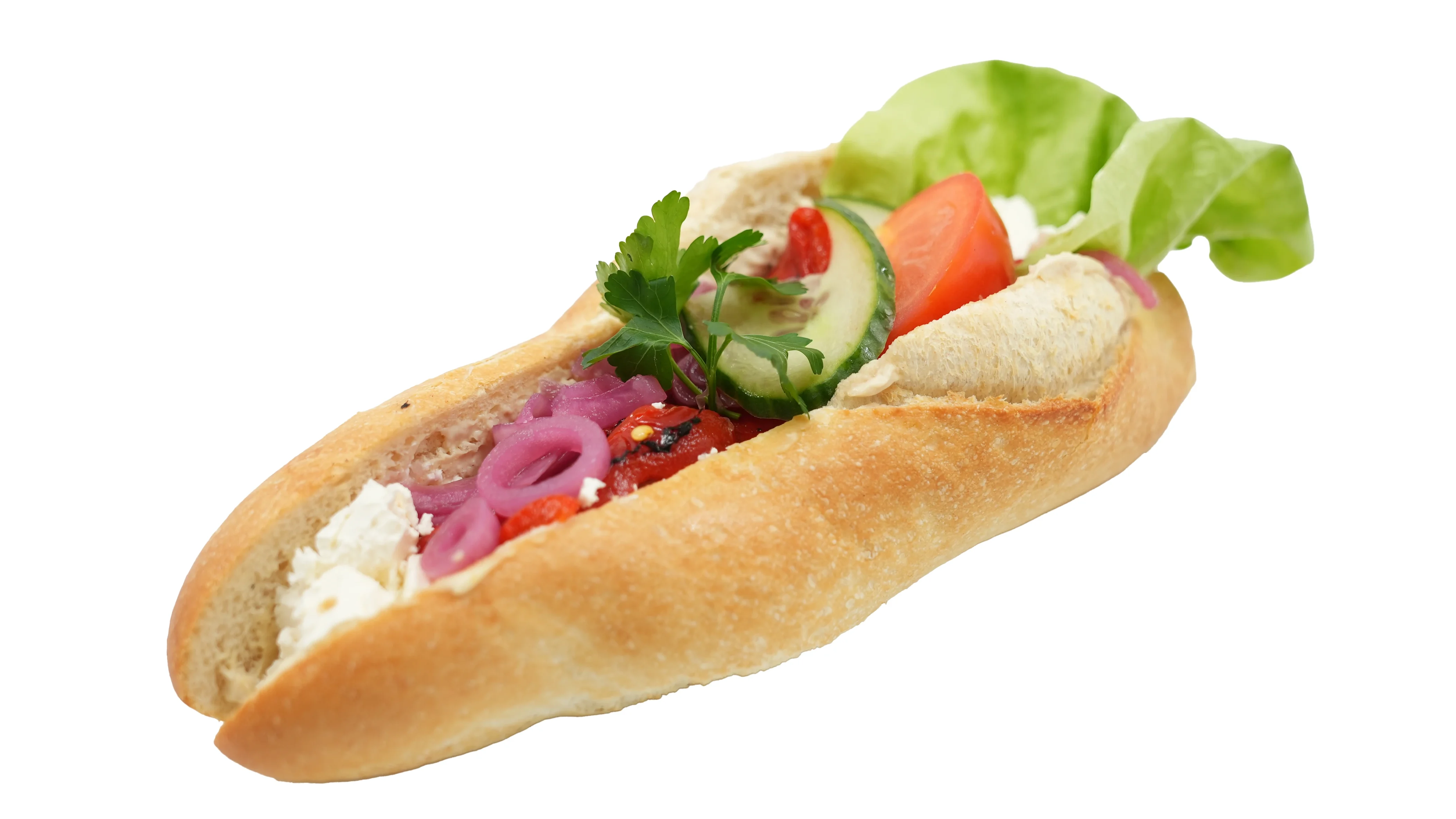 Baguette med hummus