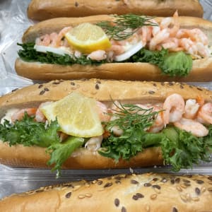 Sub med frön med handskalade räkor