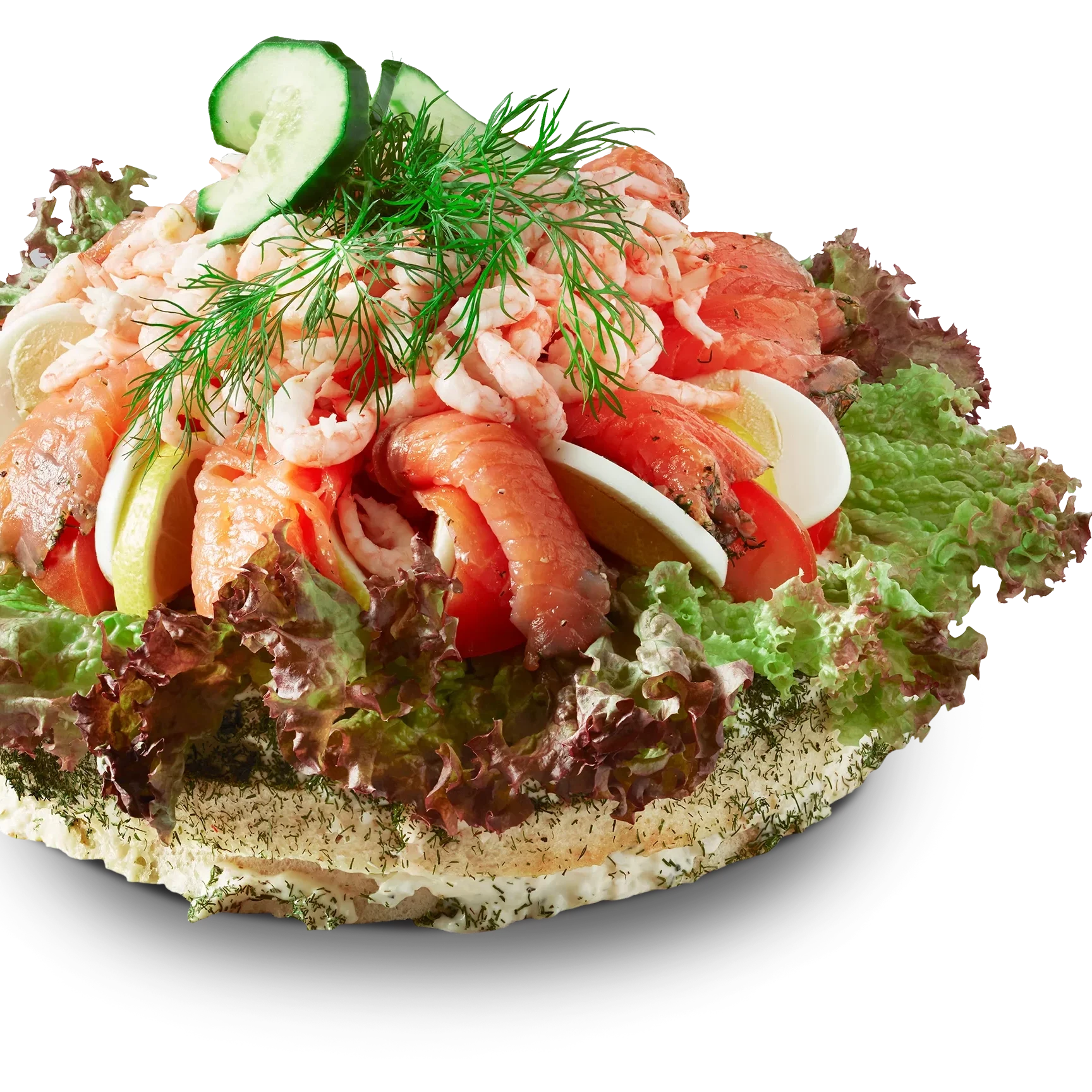 Smörgåstårta lax & räkor