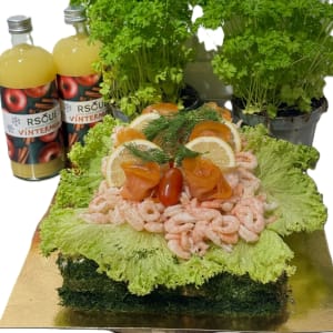 Räk & Lax smörgåstårta