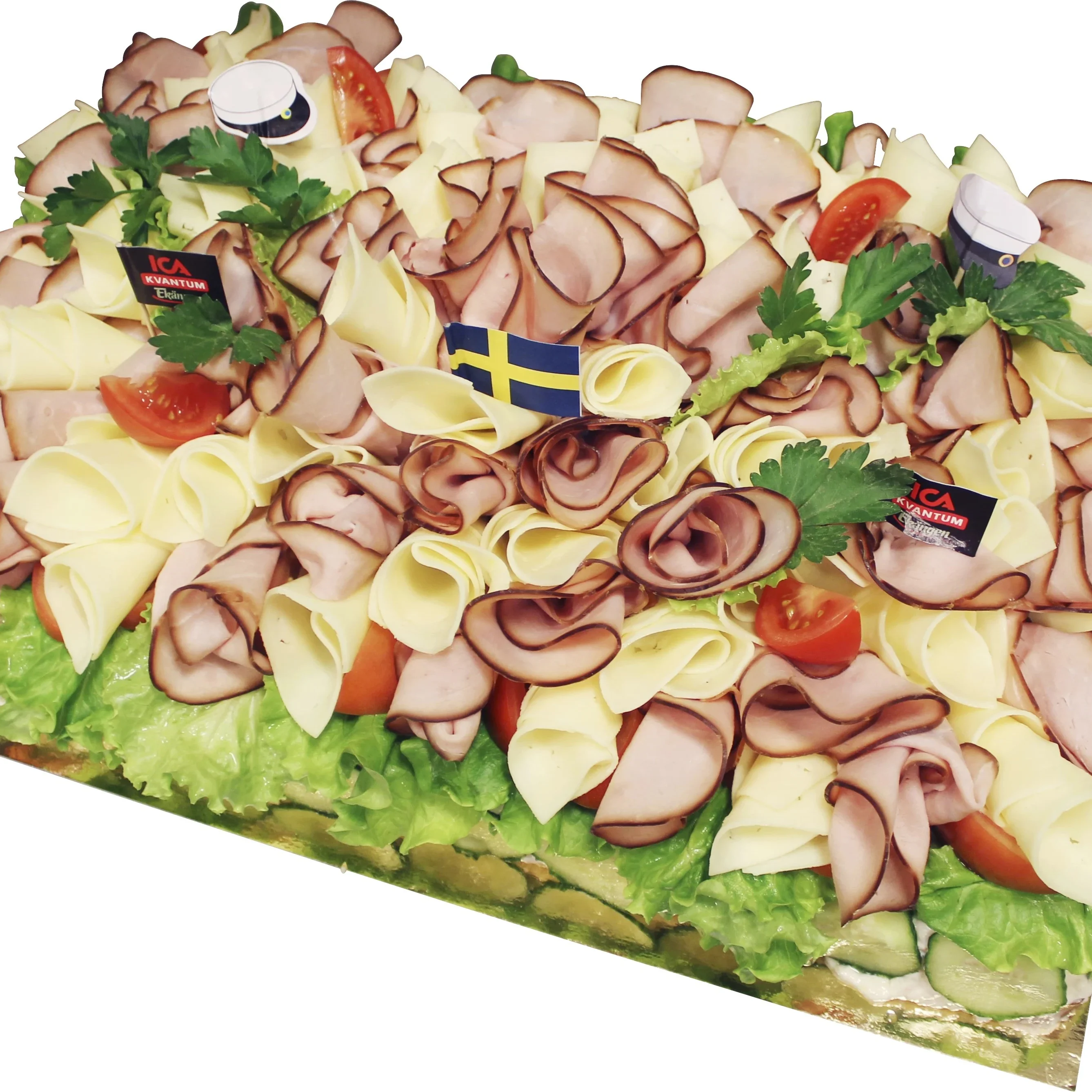 Tonfisktårta med ost och skinka