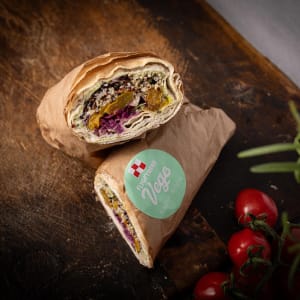 Vegetarisk Wraps med paprika och fetaost