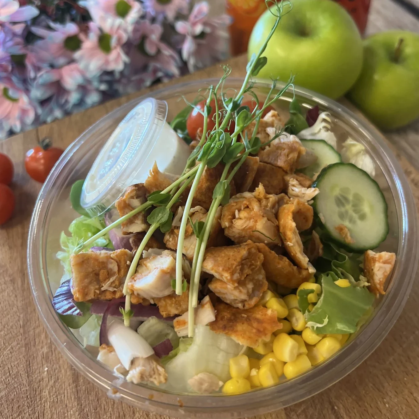 Kycklingsallad med pasta