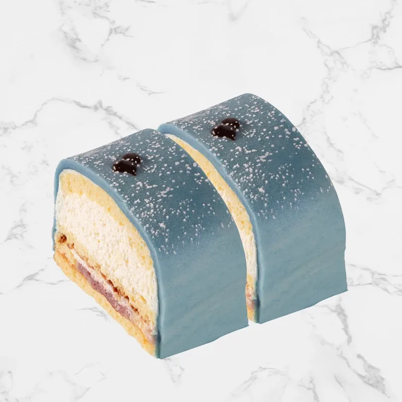 princessbakelse med blåmarsipan