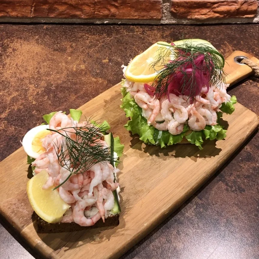 Räksmörgås stor
