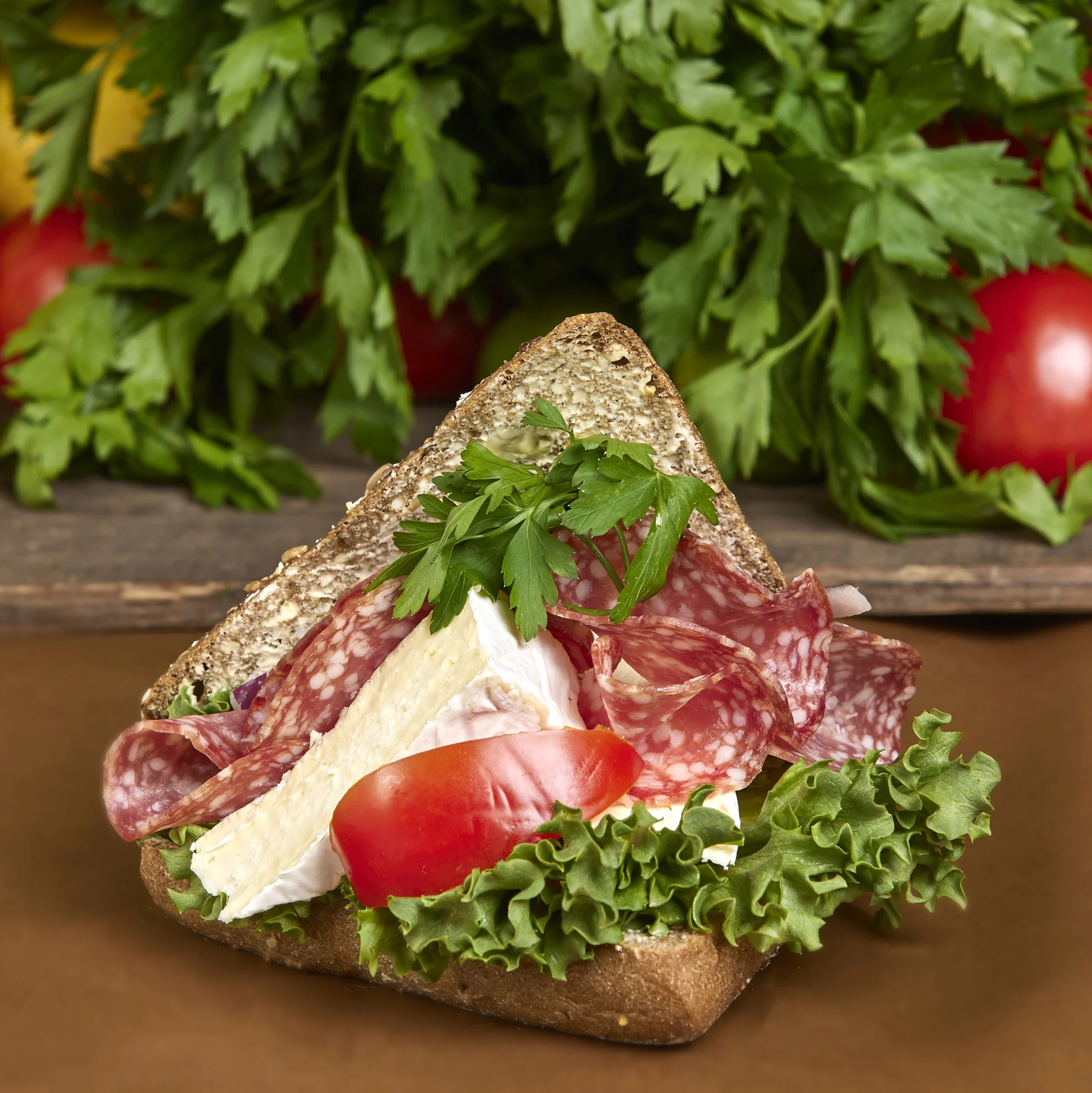 Salami & brie