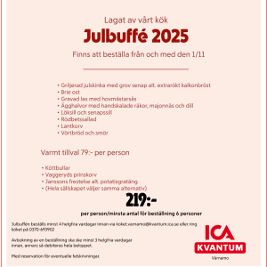 Kvantumkökets Julbuffé