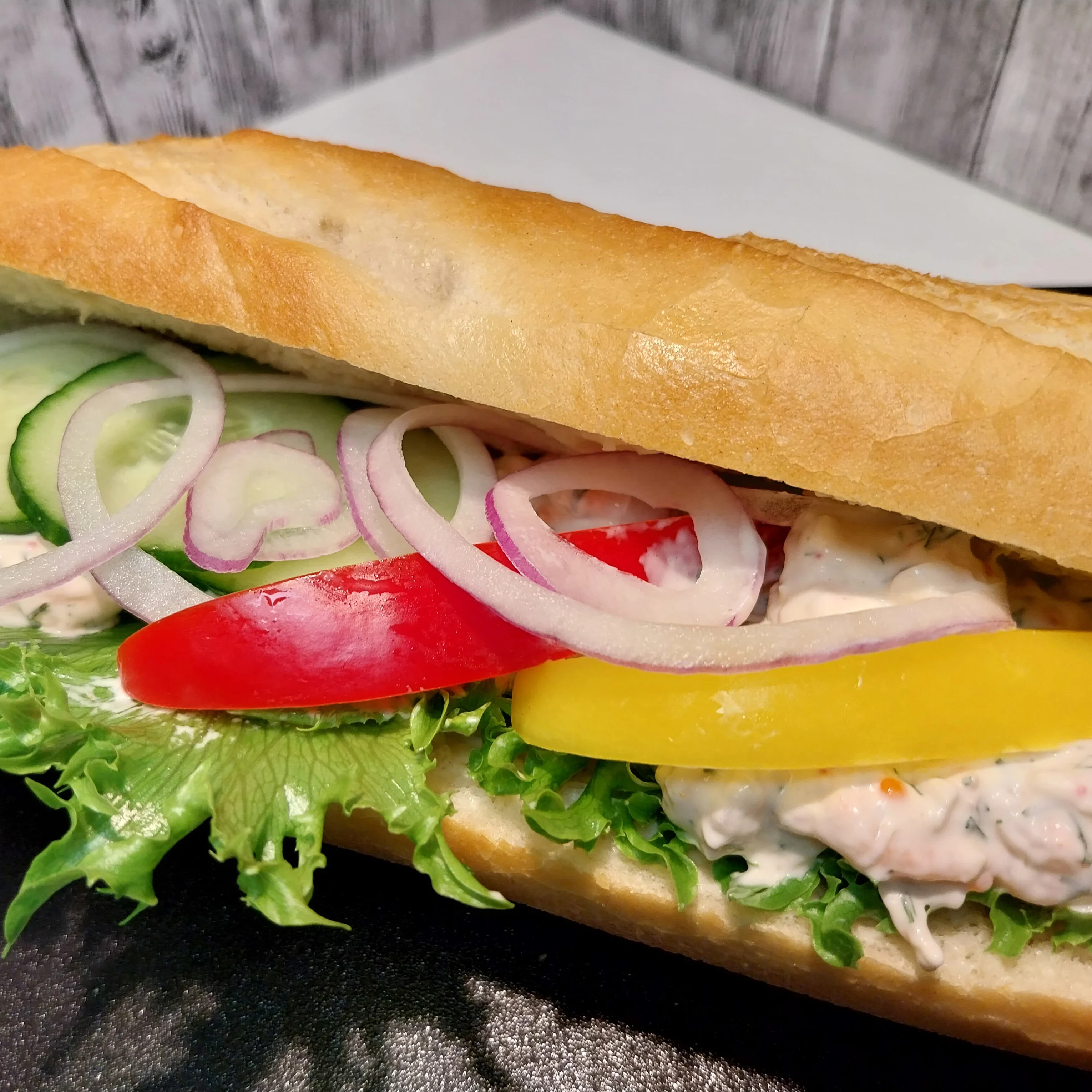 Baguette med Skagenröra