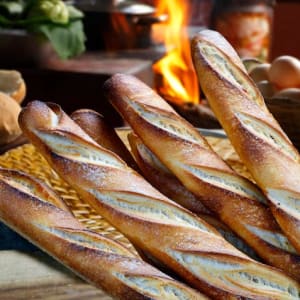 Baguette Italiensk med durum mjöl.