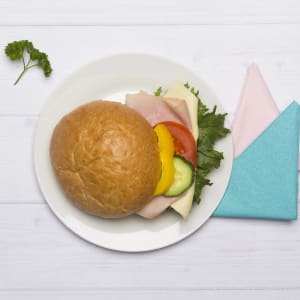 Fralla med ost och skinka