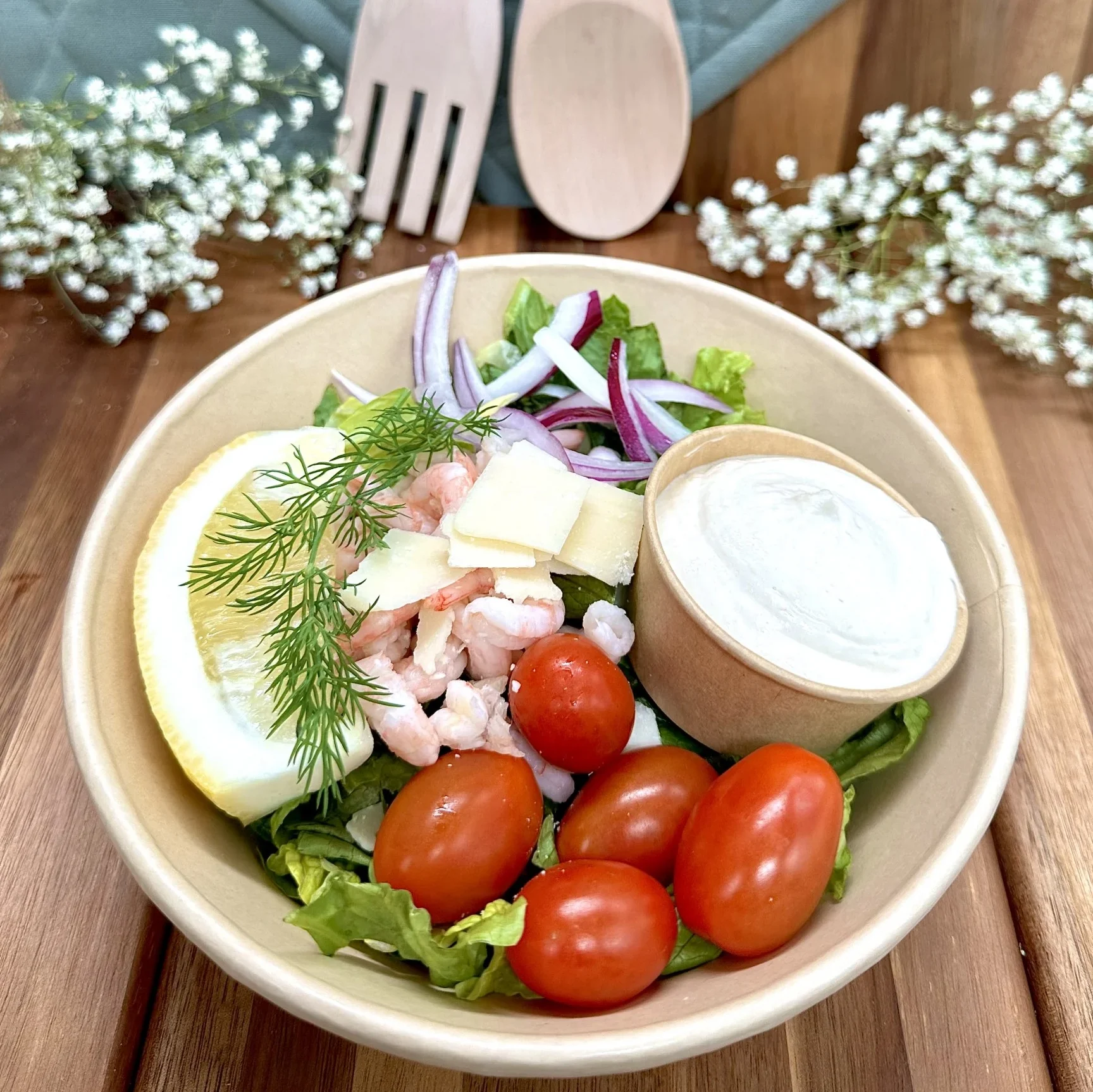 Ceasarsallad räkor