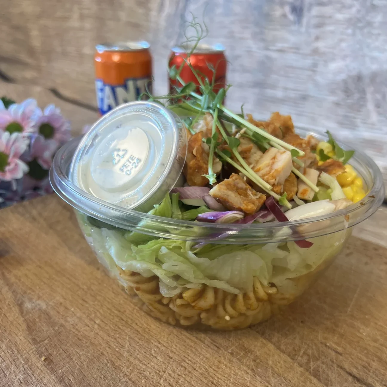 Kycklingsallad med pasta