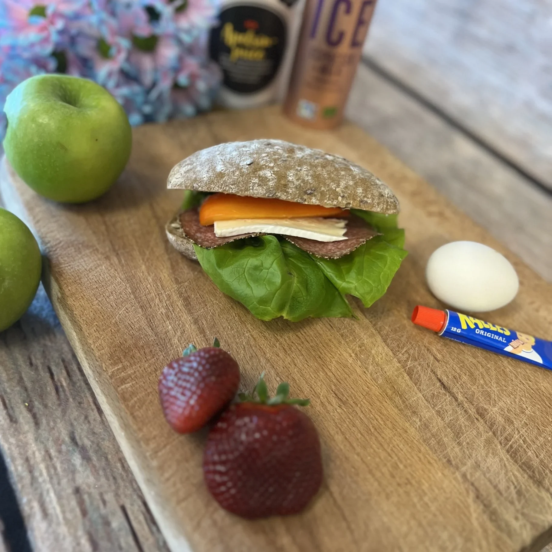 Salami/brie macka