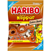 Nappar Stora Cola & Skum 170g Haribo.