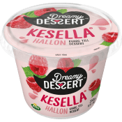 Dessertkvarg Kesella® Hallon 5% 250g Dreamy Dessert.