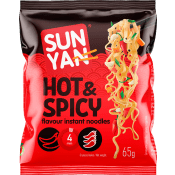 Snabbnudlar hot spicy flavour 65g Sun Yan.